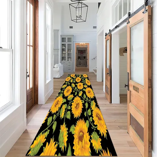 Vista 11 de Alfombra de pasillo de arco iris, 1.3 x 7 pies, alfombra de pasillo de abstracción interior, alfombra de pasillo para sala de estar para pasarela 10