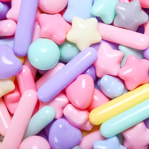 Vista 16 de Bolas para piscina de bolas STARBOLO para niños pequeños - Bolas de piscina de macaron a prueba de aplastamiento de plástico para niños pequeños