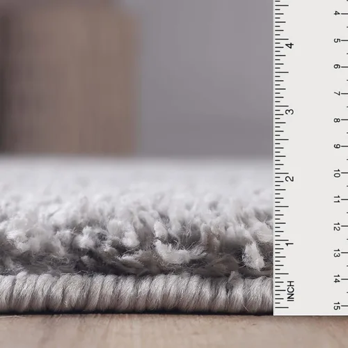 Vista 2 de Superior Alfombra grande para interiores con respaldo de algodón, ultra afelpada y suave, mullida para sala de estar, dormitorio, oficina, sala