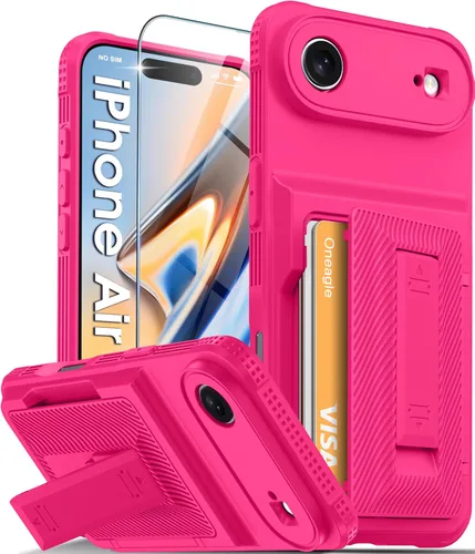Vista 22 de Oneagle Funda tipo cartera para iPhone 16 Pro Max con tarjetero y soporte