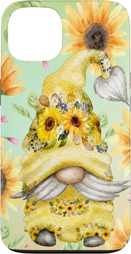 Vista 7 de Sunflower Gnome for Garden Mom Hippies Cute Summer Pattern Case for iPhone 17