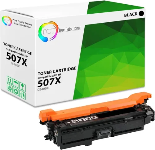 Vista 20 de TCT Paquete de 4 cartuchos de tóner 507A – Reemplazo compatible para HP 507A CE400A CE401A CE402A CE403A funciona con impresoras HP LaserJet