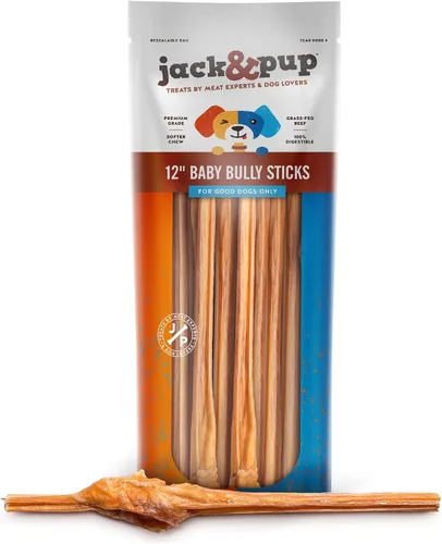 Vista 9 de Jack&Pup - Palitos masticables para perros pequeños, de 6 pulgadas, masticables, de grado premium, totalmente naturales, para cachorros