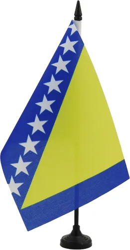 Vista 139 de AZ FLAG Aland Table Flag 4x6 in 100D Polyester Plastic Base Indoor use Finnish 15x10 cm desk flag stitched finish with reinforced edges with