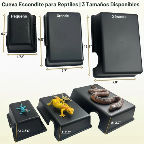 Vista 2 de Cueva húmeda para reptiles, escondite de serpiente para pitones bola, escondite de gecko, geckos leopardo, dragones barbudos, decoración compacta
