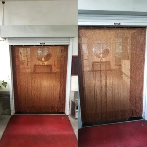 Vista 6 de Cortinas de cuentas de madera, hechas a mano, divisoras de habitaciones, cortinas de puerta, fáciles de instalar, personalizables, para decoración