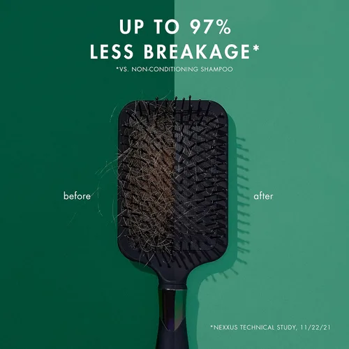 Vista 4 de Nexxus Champú, acondicionador y spray sin enjuague para el cuidado irrompible, paquete de 3 para cabello fino y fino con queratina, colágeno, biotina
