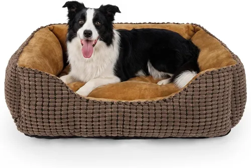 Vista 12 de MIXJOY Cama Ortopédica Rectangular Lavable para Perros Pequeños, Medianos y Grandes, Suave Calmante, Cama Duradera para Cachorros Durmientes Cojín