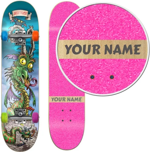 Vista 6 de Patineta personalizada SkateXS para principiantes Dragon Street