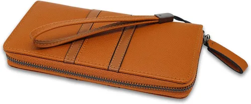 Vista 4 de CornerLife Carteras con cremallera para mujer carteras de pulsera de gran capacidad carteras largas de chequera carteras con correa para la muñeca