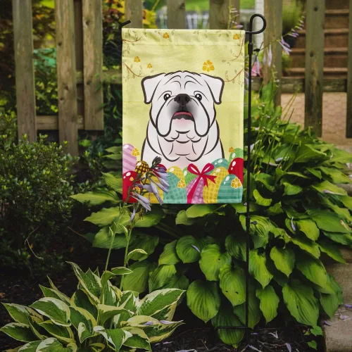 Vista 148 de Caroline's Treasures BB1923GF Bandera decorativa para jardín con diseño de Border Collie, para caza de huevos de Pascua, para jardín, jardín, patio