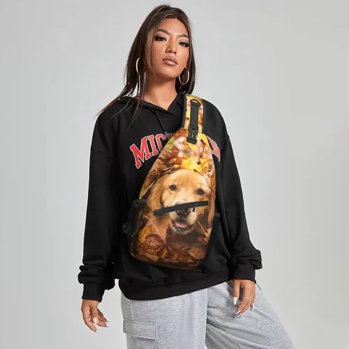 Vista 5 de Famame Mochila bandolera para el pecho, bolsa cruzada para el hombro, gimnasio, ciclismo, viajes, senderismo, para hombres y mujeres, multicolor 26