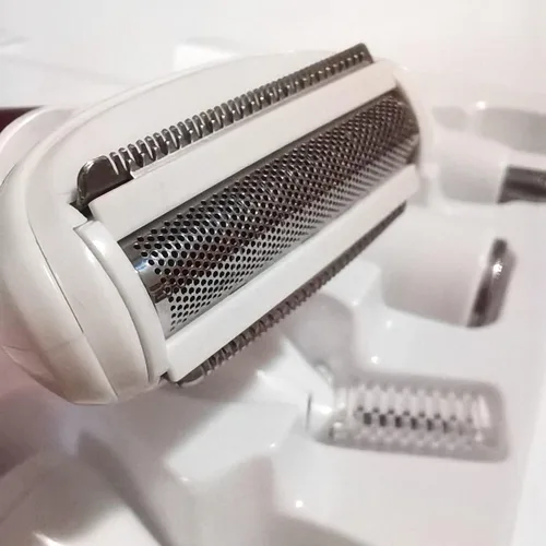 Vista 6 de Maquinilla de afeitar eléctrica para mujeres para eliminación de vello de cuerpo y nariz, recortadora de vello facial, afeitadoras para cejas