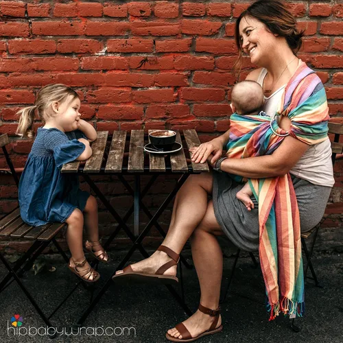 Vista 6 de Transportador de bebé con eslinga anillo soporte para cadera para bebés y niños pequeños, Autumn Carrier for Newborns Infants Toddlers, Adjustable