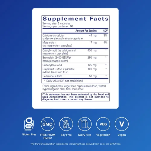 Vista 2 de Pure Encapsulations A.C. Fórmula II, 120 cápsulas Suplemento dietético hipoalergénico para apoyar el equilibrio saludable*, apoyo a la salud