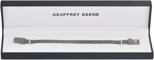 Vista 5 de Geoffrey Beene Pulsera de malla de acero inoxidable para hombre