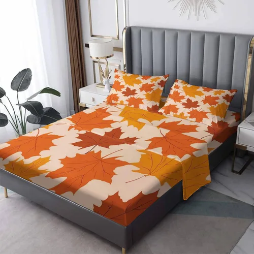 Vista 29 de Sábanas japonesas tamaño Queen – Sábanas de cama de estilo asiático, microfibra suave, bolsillo profundo, sábanas y fundas de almohada estampadas