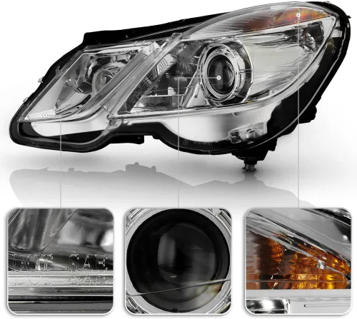 Vista 4 de ACANII - Para [HID/Xenon w/AFS] 2010-2013 Mercedes Benz E350 E550 Sedán/Wagon Proyector Faros Faros Izquierdo+Derecha