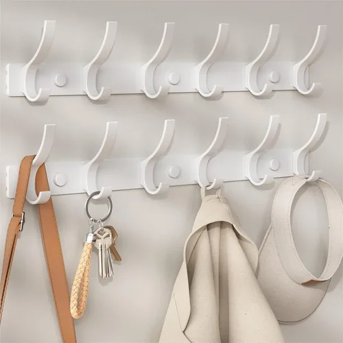 Vista 9 de Optish Perchero de Pared para Montar, Gancho para Abrigos de Montaje en Pared, Ganchos de Pared para Colgar, Perchero para Sombreros para Paredes