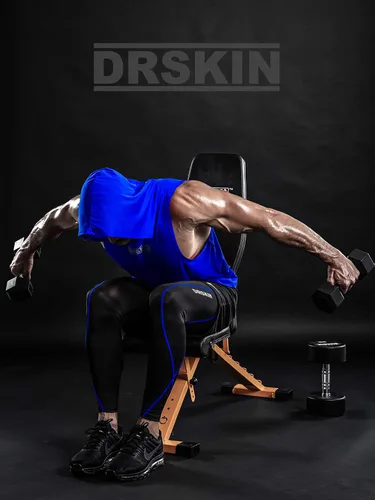 Vista 4 de DRSKIN 2 or 1 Pack Men's Hooded Tank Tops Bodybuilding Muscle Cut Off T Shirt Sleeveless Gym Training Hoodies Workout Dry
