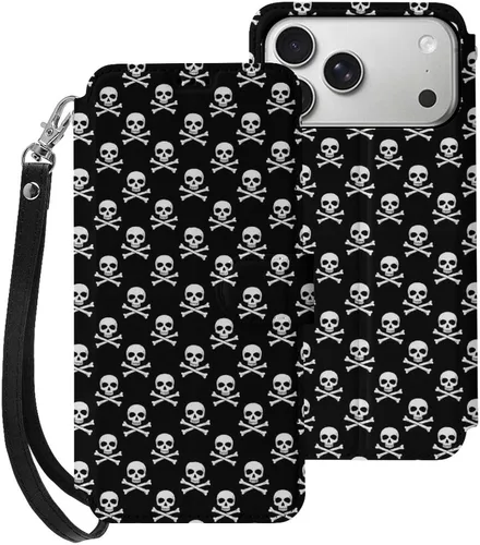 Vista 20 de SWEET TANG Compatible with iPhone 17 Pro Wallet Case Women PU Leather Shockproof Protective Folio Flip Cover (Cute Thanksgiving Turkey Maple Leaf)