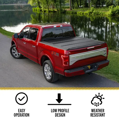 Vista 8 de Undercover Flex - Cubierta plegable rígida para caja de camioneta, diseño de tonneau, 2007 - 2020, Acabado Brillante