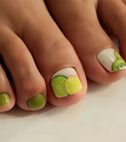Vista 6 de Uñas postizas a presión para los dedos, color rosa intenso, color sólido, para verano, uñas postizas, kit de pedicura para mujeres, 28 piezas