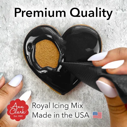 Vista 3 de Ann Clark Black Royal Icing Mix 4.3 oz