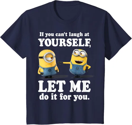 Vista 86 de Camiseta gráfica de Minions de Mi villano favorito: Ríete de ti mismo Negro
