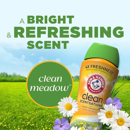Vista 5 de Arm & Hammer Scentsationse limpio en lavado olor booster - prado limpio, 24 oz