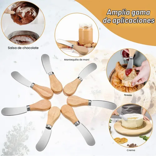 Vista 2 de Patelai - 12 cuchillos esparcidores de queso de 4.7 pulgadas, cuchillo