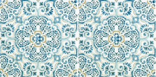 Vista 12 de FloorPops FP2477 Fontaine - Azulejos de suelo Peel & Stick, color azul