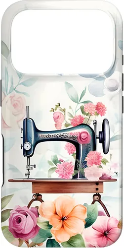 Vista 30 de Funda de costura floral vintage para máquina de coser iPhone 16