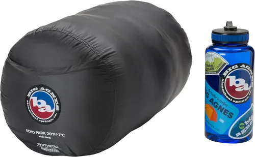 Vista 6 de Big Agnes Echo Park - Saco de dormir extra espacioso de lujo, 0°/25°/35° - Sistema de sujeción Padlok para acoplamiento de colchón de dormir