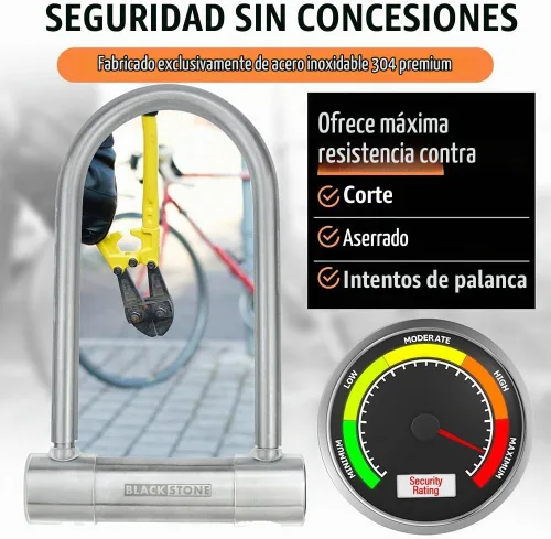 Vista 7 de Crystal Vision - Alarma antirrobo de 130 db, resistente a la intemperie, para bicicleta, multiuso