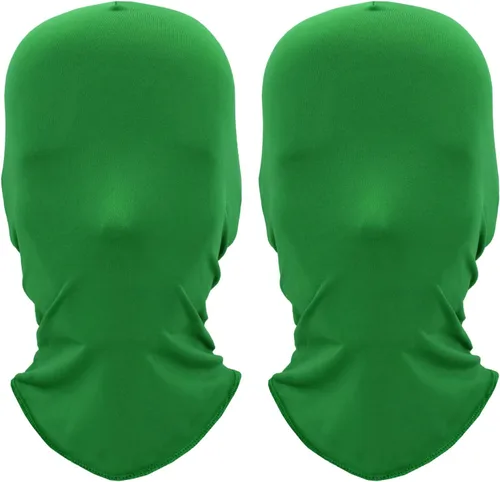 Vista 12 de 2 máscaras de cara completa para Halloween, elastano, cosplay, capucha, sin rostro, morph, unisex, para adultos, disfraz de fiesta