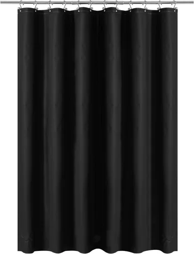 Vista 39 de Barossa Design - Forro de cortina estrecho de PEVA para ducha, con 3 imanes, impermeable, para cabina de baño pequeña, sin PVC, ojales metálicos