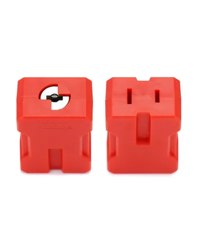 Vista 4 de QWORK Dispositivo de bloqueo del enchufe del cable eléctrico, 2 paquetes de bloqueo de enchufe de seguridad, con llaves diferentes, se ajusta a