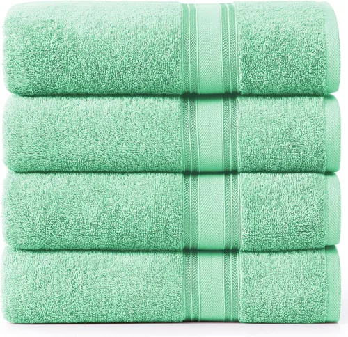 Vista 73 de LANE LINEN Juego de toallas de baño de lujo, 3 piezas, 100% algodón, secado rápido, extra aborbentes, juego de toallas súper suaves, 1 toalla de Gris