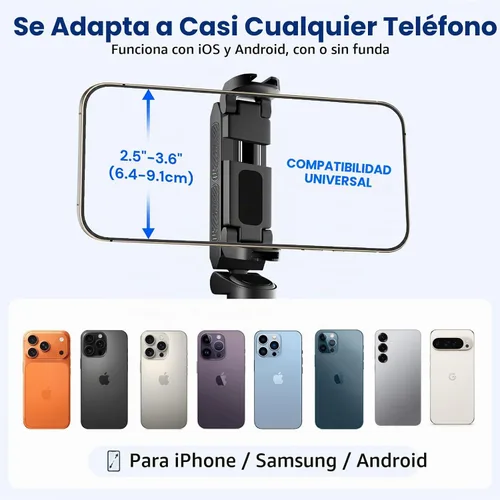 Vista 8 de Mini Selfie Stick Tripod, 4" Pocket-Sized Selfie Stick with Bluetooth Remote, 4-Leg Reinforced Stand, 360° Rotation, 3.8 oz Lightweight for