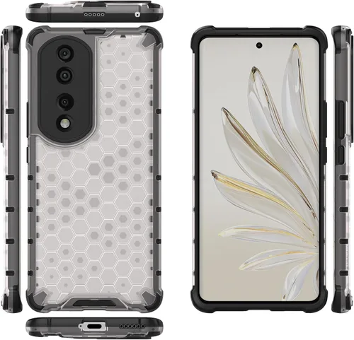 Vista 248 de Pzwoxukhov Funda compatible con Huawei Nova 3i, compatible con Huawei P Smart+ 2018 Honeycomb Anti-Drop Shock-Absorbing Case Negro