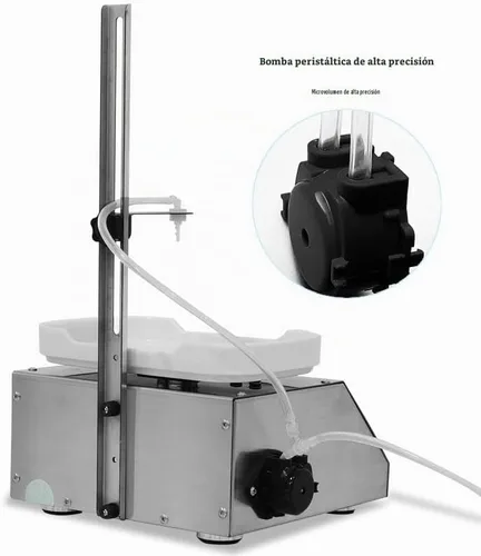 Vista 6 de CSY-M90Pesaje dispensador de líquido cuantitativo bomba peristáltica máquina de llenado micro de alta precisión1-50ML