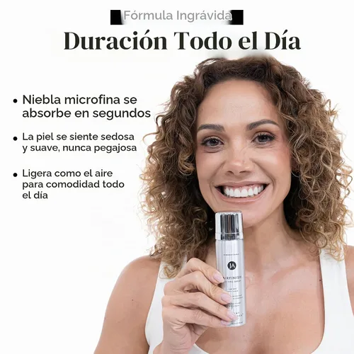 Vista 3 de Jerome Alexander MagicMinerals AirFinish - Spray fijador de acabado de larga duración, sensación ligera, impecable, cobertura mate Acabado de aire