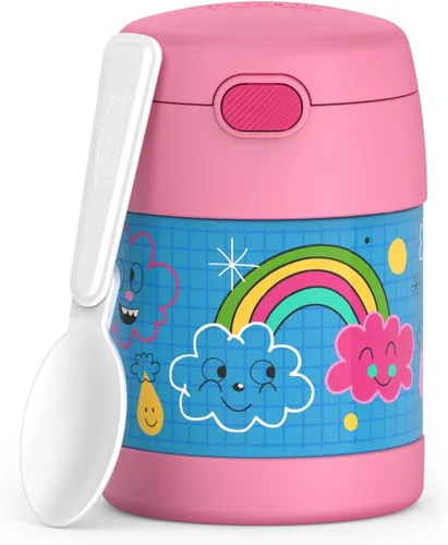 Vista 48 de THERMOS FUNTAINER - Tarro de comida para niños con cuchara, 10 onzas, Baby Shark