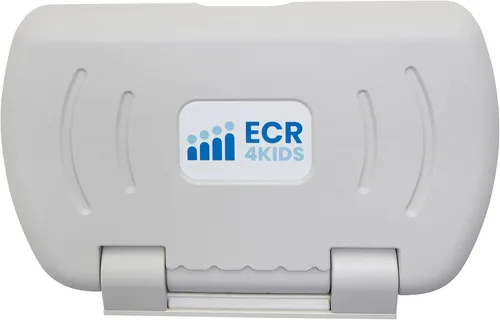 Vista 12 de ECR4Kids Cambiador horizontal montado en la pared con espalda delgada, cambiador de bebé, granito blanco