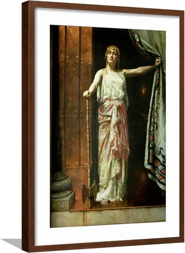 Vista 17 de ART.COM Impresiones artísticas enmarcadas para pared, Clytemnestra, 1882 por John Collier, decoración de cultura mundial, 12 x 18 pulgadas, marco