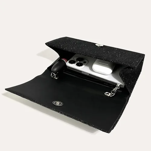 Vista 4 de Bolsos de mano brillantes para mujer, bolsos de mano de noche para mujer, fiesta formal, boda, bolso de los años 20 para cóctel, baile de graduación