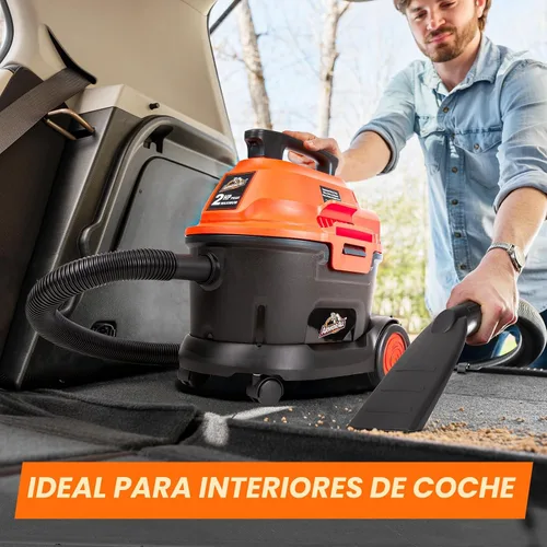 Vista 6 de Armor All AA255W Aspiradora utilitaria húmeda/seca de 2.5 galones, 2.5 galones, 120 voltios (CA), naranja/negro