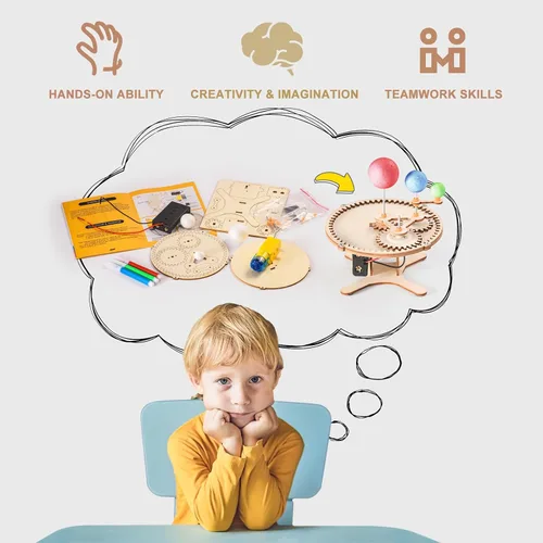 Vista 3 de Kits STEM 9 en 1 para niños de 8 a 12 años, proyectos de experimentos científicos y de dinosaurios para construir, juguetes de construcción