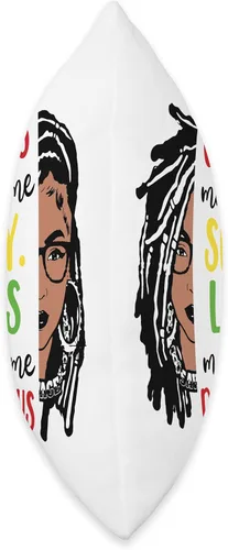 Vista 2 de Locs Afro Dreadlocks Love Beauty Hair Locs Make me Dangerous Afro Hair - Almohada negra de niña africana americana, 16 x 16 pulgadas, multicolor